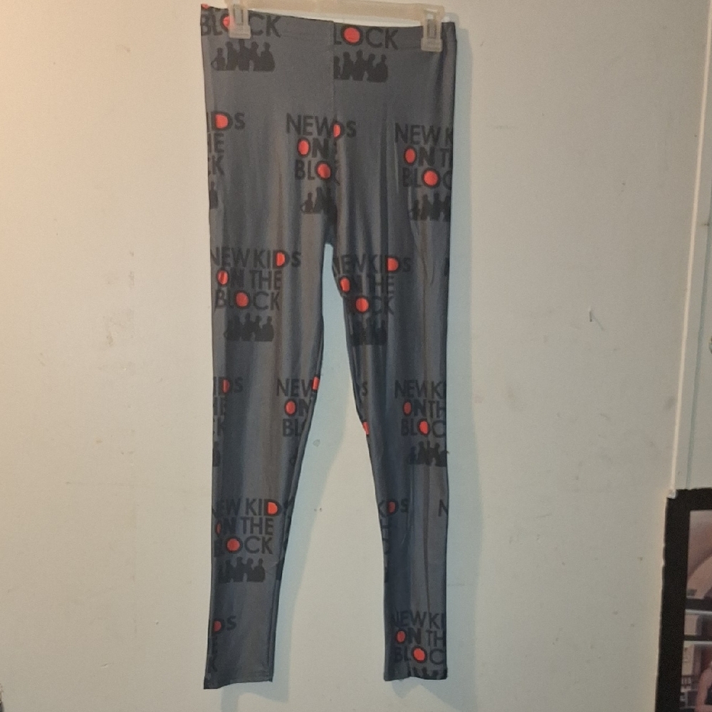 Kids Graphic Leggings - Gray